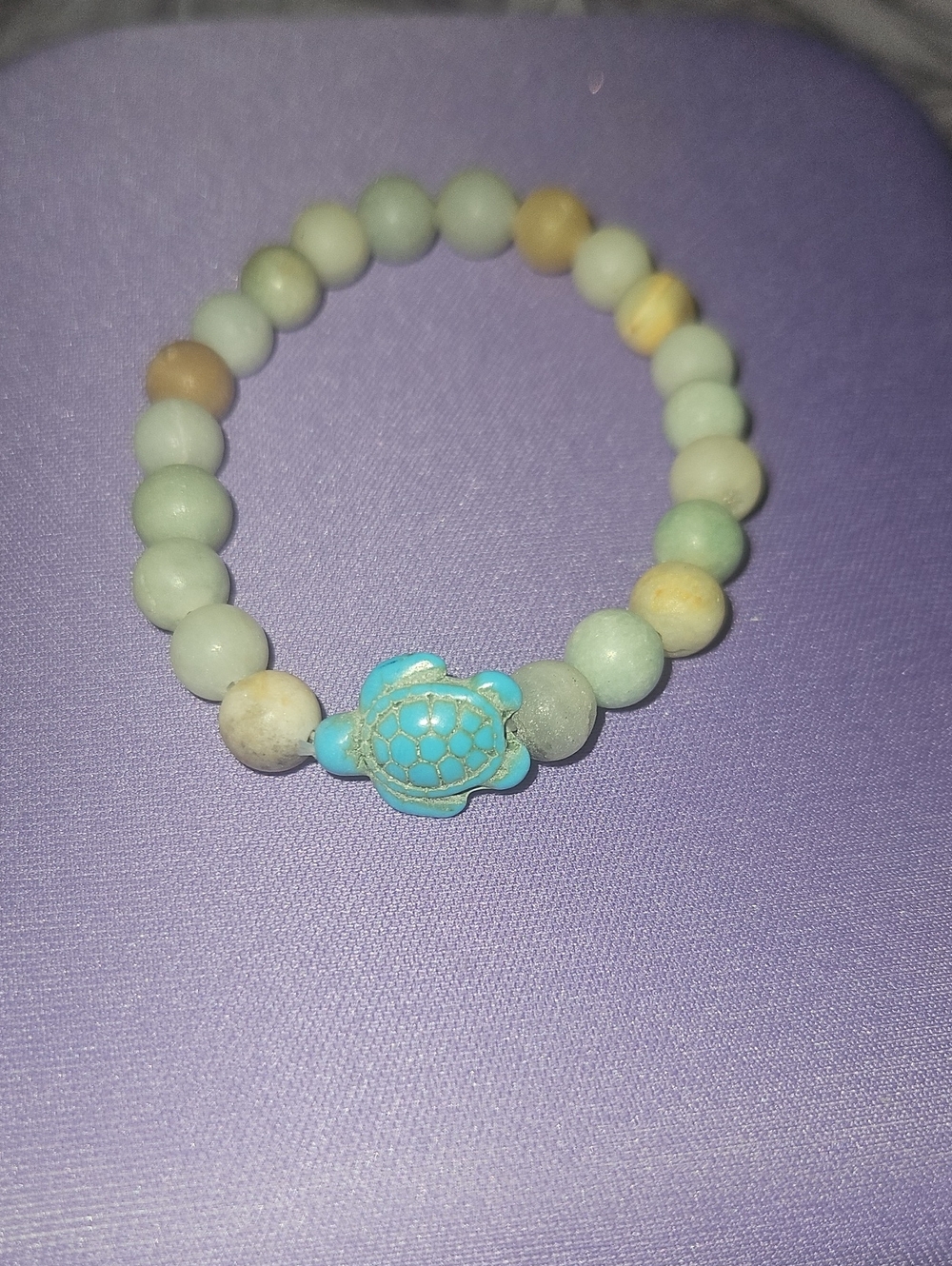 Amazonite And Turquoise Sea Turtle Bracelet